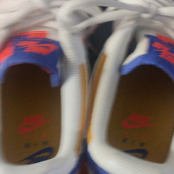 Nike Women's White, Red, and Yellow Sneakers - Picture 7 of 8